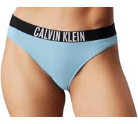 Calvin Klein Damen Bikinihose mit Logobund, Blau (Skim Blue), XS