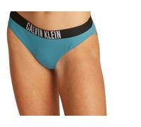 Calvin Klein Damen Bikinihose mit Logobund, Blau (Storm Blue), XL