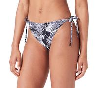 Calvin Klein Damen Bikinihose Seitliche Schnürung Sport, Mehrfarbig (Ip Palm Collage Black Aop), XS