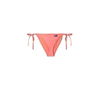 Calvin Klein Damen Bikinihose Seitliche Schnürung String Side Tie mit Logo-Badge, Orange (Dazzling Coral), S