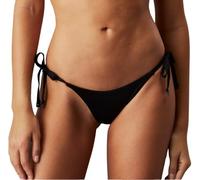 Calvin Klein Damen Bikinihose Seitliche Schnürung String Side Tie Verstellbar, Schwarz (Pvh Black), M