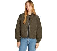 Calvin Klein Damen Bomberjacke Quilted Jacket Dünn, Grün (Tarmac), XL