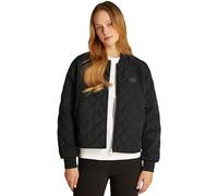 Calvin Klein Damen Bomberjacke Quilted Jacket Dünn, Schwarz (Ck Black), L