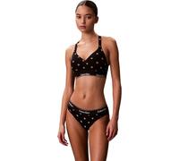 Calvin Klein Damen Bralette Lift mit Logobund, Schwarz (Diamond Logo Black), S