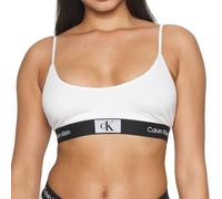 Calvin Klein Damen Bralette Unlined Weiche Cups, Weiß (White), L