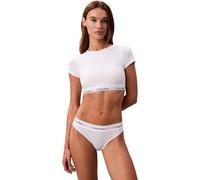 Calvin Klein Damen Brazilian Slip mit Logobund, Weiß (White), XL