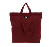 Calvin Klein Damen City Nylon Large Zip Tote Bag, Red, Einheitsgröße, rot., Tek Beden, Lässig