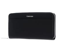 Calvin Klein Damen Geldbörse CK Must 19 cm Zip-Around Schwarz