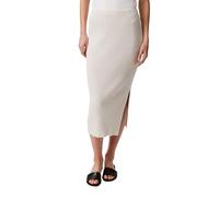 Calvin Klein Damen Cotton Rib Midi Skirt Rock