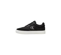 Sneaker CALVIN KLEIN JEANS "CLASSIC CUPSOLE LOW MIX MG WN", Damen, Gr. 40, schwarz, Textil, Leder, Lederimitat, sportlich, Schuhe, Schnürschuh, Freizeitschuh, Halbschuh mit Logoschriftzug seitlich (28