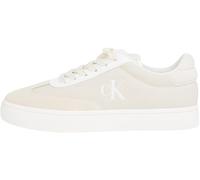 Calvin Klein Damen Cupsole Sneaker Classic Low Mix aus Canvas, Weiß (Creamy White/Bright White), 36
