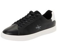 Calvin Klein Damen Cupsole Sneaker Low Pro aus Leder, Schwarz (Black/Bright White), 39