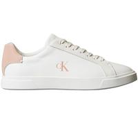 Calvin Klein Damen Cupsole Sneaker Low Pro aus Leder, Weiß (Lily White/Tuscany), 39