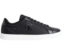 Sneaker CALVIN KLEIN JEANS "3 CUPSOLE NY WN", Damen, Gr. 37, schwarz, Polyamid, Lederimitat, unifarben, klassisch, Schuhe, Schnürschuh, Freizeitsneaker, Halbschuh mit gepolstertem Schaftrand (70811749