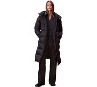 Calvin Klein Damen Daunenmantel Essential Midweight Long Puffer mit Kapuze, Blau (Inkwell), XL