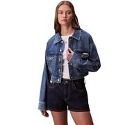 Calvin Klein Damen Denim Cropped Trucker Carol Lv047f681g Jacken, Blue (Blue Caroline), S