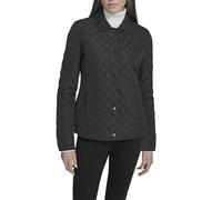 Calvin Klein Damen Diamond Steppjacke - Leichter Druckknopfmantel mit Taschen, Schwarz, XS