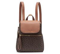 Calvin Klein Damen Elaine Signature Key Item Flap Rucksack, Braun/Khaki/Gepäck Saffiano, Einheitsgröße