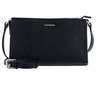 Calvin Klein Damen Elevated Crossbody Saffiano Tragetasche, Schwarz, One Size