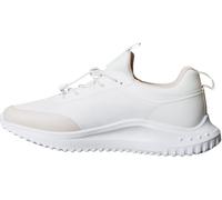 Calvin Klein Damen Eva Runner Laceup Sock Mat Mix Yw0Yw02064 Low Top, Khaki (Bright White/Crystal Grey), 40 EU