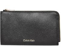 Calvin Klein FOIL LOGO TOP ZIP CARDCASE Damen Geldbörse, schwarz, größe os