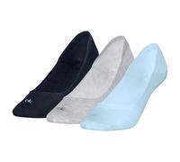Calvin Klein 3P Ballerina Socks for Woman Grau/Blau Gr 35/38 Damen