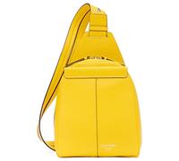 Calvin Klein Damen for Women - Vegan Leather Backpack, 2 Pockets Myra Convertible Sling Rucksack, Daffodil, One Size