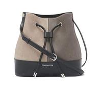 Calvin Klein Damen Gabrianna Novelty Bucket Umhängetasche Eimer, Graue Kombination