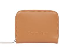 Calvin Klein Damen Geldbörse Embossed Logo Zip Klein, Braun (Lion), Einheitsgröße