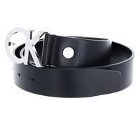 Calvin Klein Damen Gürtel Ck Logo Belt Ledergürtel, Schwarz (Black), 75 cm