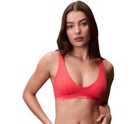 Calvin Klein Damen Halfter Bralette LV00Q61207 Bade-Top, Rosa (Punch Pink), XS