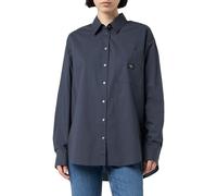 Calvin Klein Damen Hemd Woven Label Relaxed Fit