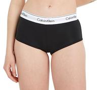 Calvin Klein Damen Hipster Boyshort aus Baumwolle mit Stretch, Schwarz (Black), L