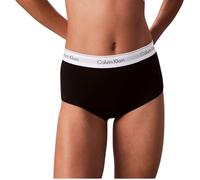 Panty "MODERN COTTON", Damen, Gr. XS (34), schwarz, Jersey, Obermaterial: 53% Baumwolle, 35% Modal, 12% Elasthan, CALVIN KLEIN UNDERWEAR, unifarben, körpernah, Unterhosen Panty, mit breitem Bündchen (