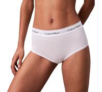 Calvin Klein Damen Hipster Boyshort mit Logobund, Weiß (White), L