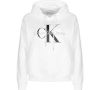 Calvin Klein Damen Hoodie Core Monologo mit Kapuze, Weiß (Bright White) ,XXS