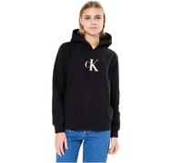 Hoodie CALVIN KLEIN JEANS "GRADIENT CK HOODIE", Damen, Gr. XS (34), schwarz (ck schwarz), Jersey, Obermaterial: 55% Baumwolle, 45% Polyester, unifarben, feminin, regular fit, Langarm elastischer Bund,