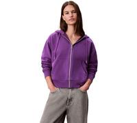 Calvin Klein Damen Hoodie mit Reißverschluss Archive Logo French Terry mit Kapuze, Violett (Smokey Shadow), M
