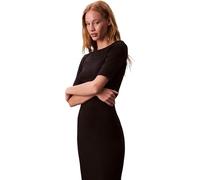 Calvin Klein Damen Hs 1x1 Refined Cotton Rib Midi D Lv047d217g Kleider