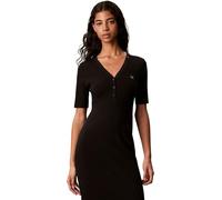 Calvin Klein Damen Hs 2x2 Baby Rib Vneck Henley DRE Lv047h206g Kleider (1er Pack)