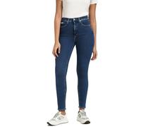 Calvin Klein Damen Jeans Hose High Rise Ankle Skinny Fit, Blau (Denim Medium), 28W