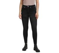Calvin Klein Damen Jeans Hose High Rise Ankle Skinny Fit, Schwarz (Denim Black), 24W