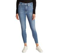 Calvin Klein Damen Jeans Hose High Rise Ankle Super Skinny Fit, Blau (Denim Medium), W32
