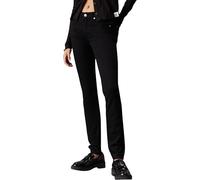 Calvin Klein Jeans MID RISE SKINNY Hosen Damen, Denim (Denim Black), 28W / 34L