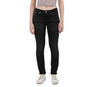 Calvin Klein Damen Jeans Hose Mid Rise Skinny Fit, Schwarz (Denim Black), 29W/32L