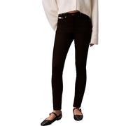 Skinny-fit-Jeans CALVIN KLEIN JEANS "MID RISE SKINNY", Damen, Gr. 28, Länge 30, ck classic schwarz, Denim/Jeans, Obermaterial: 80% Baumwolle, 12% Polyester, 6% Elastomultiester, 2% Elasthan, unifarben
