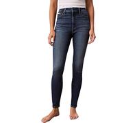 Skinny-fit-Jeans CALVIN KLEIN JEANS "HIGH RISE SKINNY", Damen, Gr. 29, Länge 32, midtown blau, Denim/Jeans, Obermaterial: 80% Baumwolle, 12% Polyester, 6% Elastomultiester, 2% Elasthan, unifarben, ski