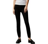 Calvin Klein Damen Jeans Hose Super Skinny Ankle High Waist, Schwarz (Denim Black), 28W