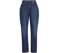 Mom-Jeans CALVIN KLEIN JEANS "NEW MOM JEAN", Damen, Gr. 27, Länge 32, thompson, Denim/Jeans, Obermaterial: 99% Baumwolle, 1% Elasthan, gerade, unten schmal lang, Jeans, mit Markenlabel am Bund (111461