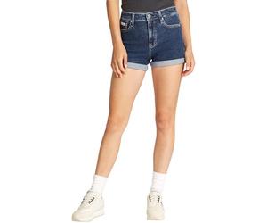 Calvin Klein Damen Jeans Shorts Mid Rise, Blau (Denim Dark), 28W